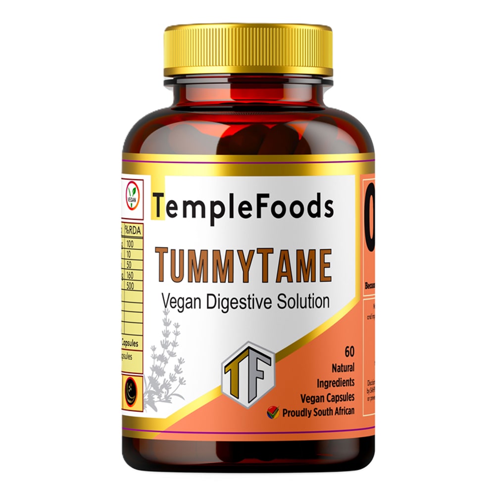 Temple Foods Tummy Tame. Vegan, Natural Digestive Aid - 60 — view 1