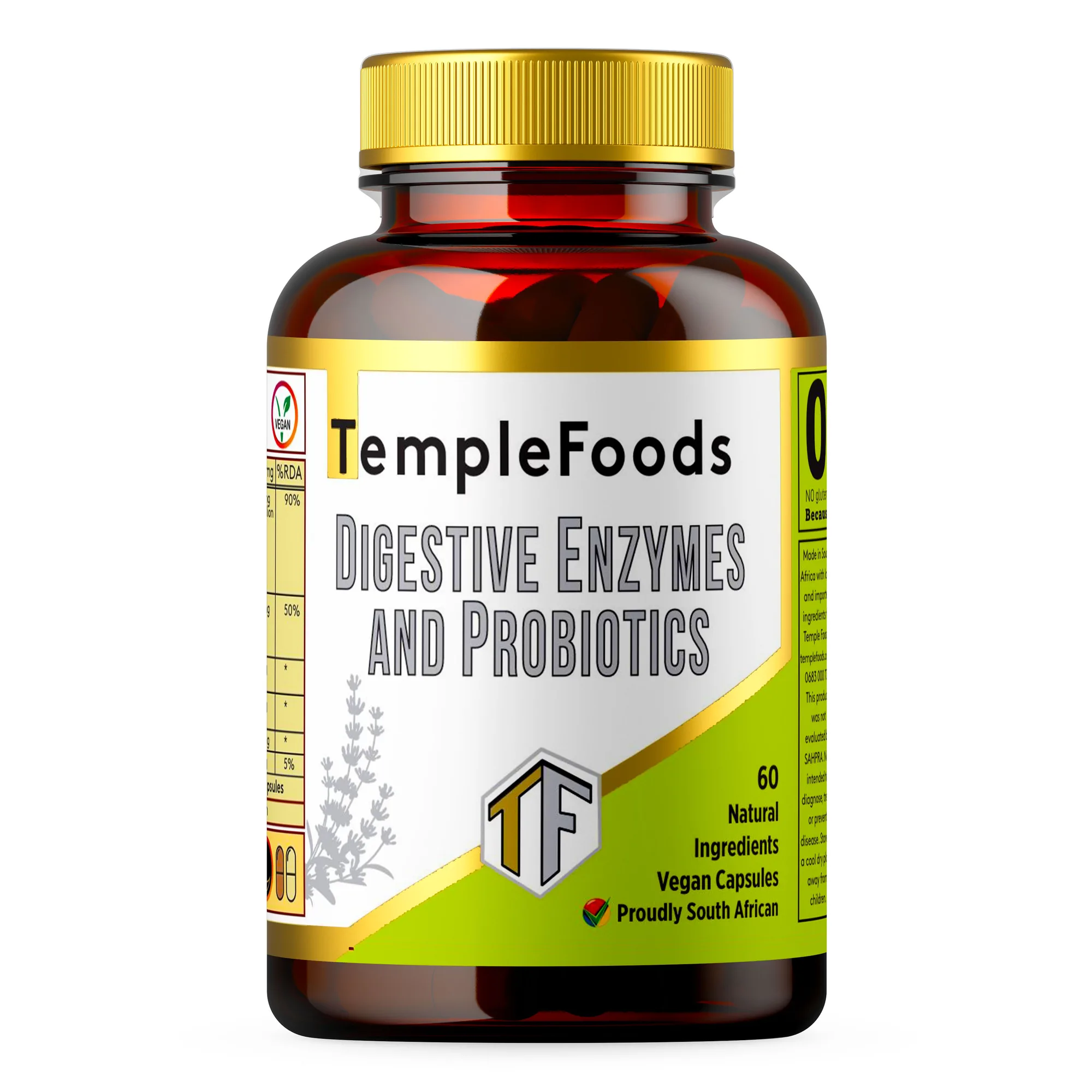 Digestive Enzymes and Probiotics Supplement with Herbs - 60 — view 1