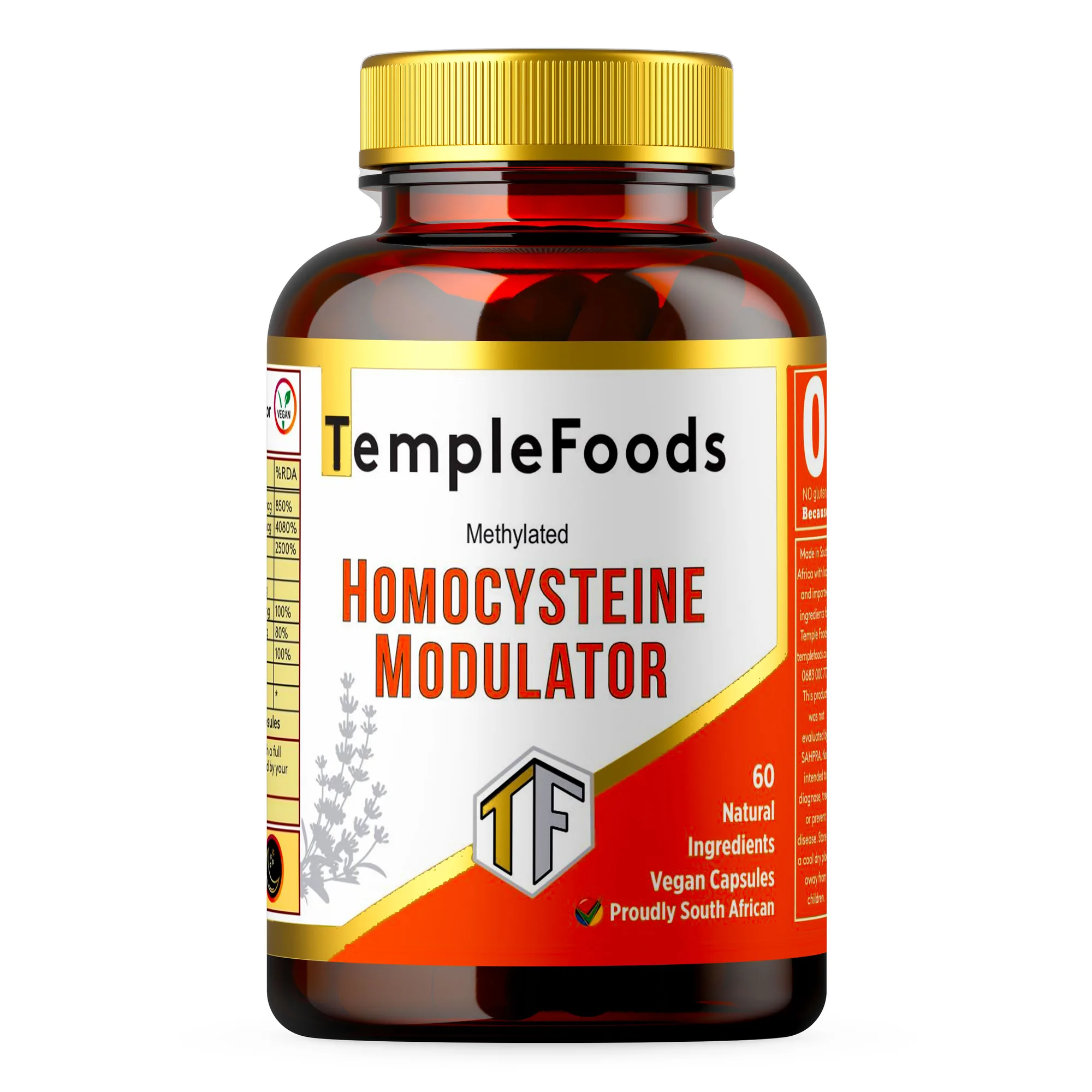 Temple Foods Methylated Homocysteine Modulator. Blood Pressure, Cholesterol - 60 — view 1