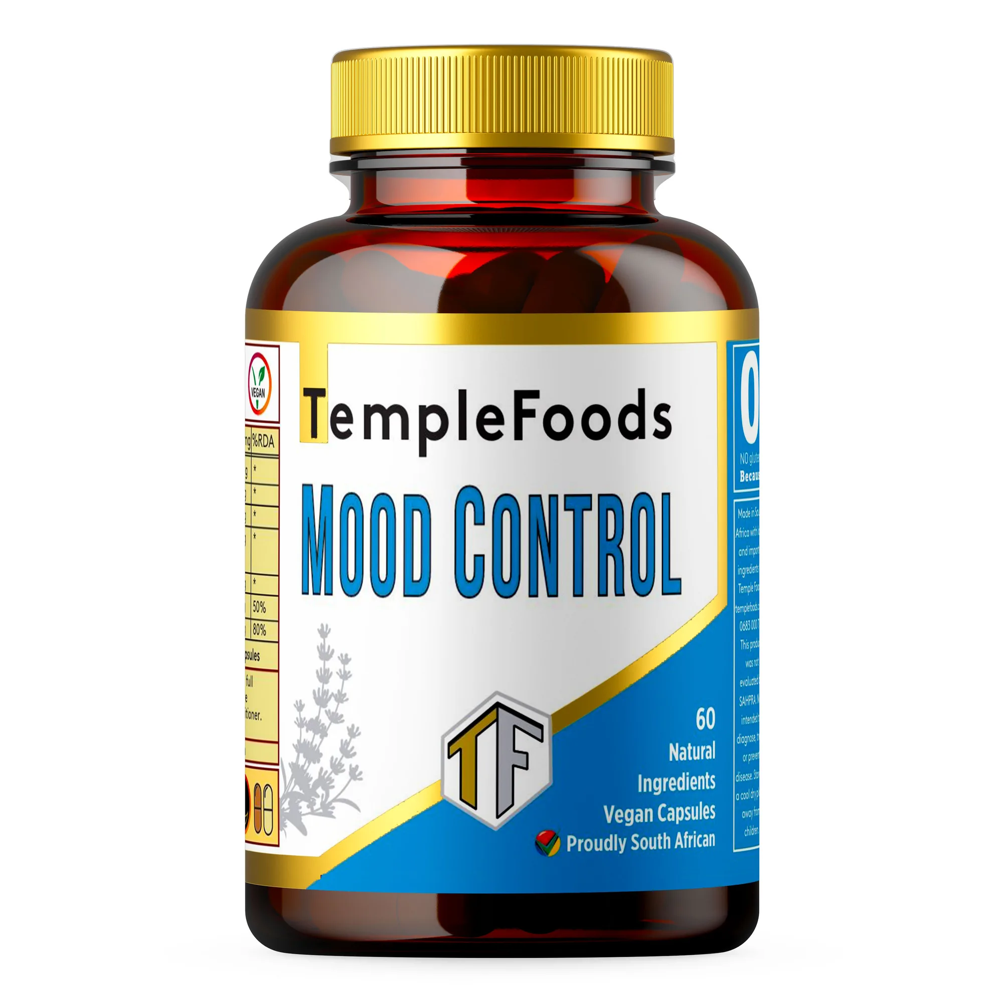 Temple Foods Mood Control. Nootropic for Anxiety, Stress & Depression - 60 Pack — view 1